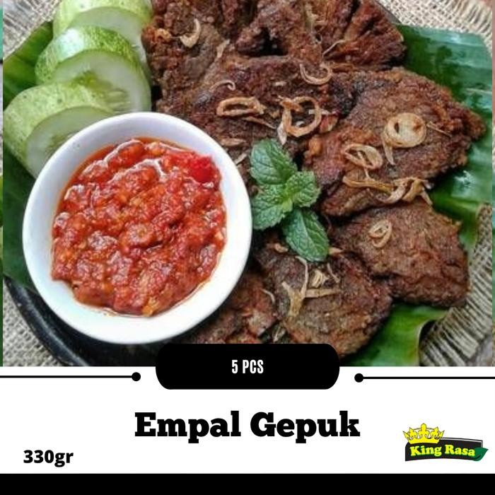 

PastikanDikirimLgsg- Empal Gepuk Sapi Siap Saji Empal Gepuk Frozen Isi 5 Pcs 330 Gram