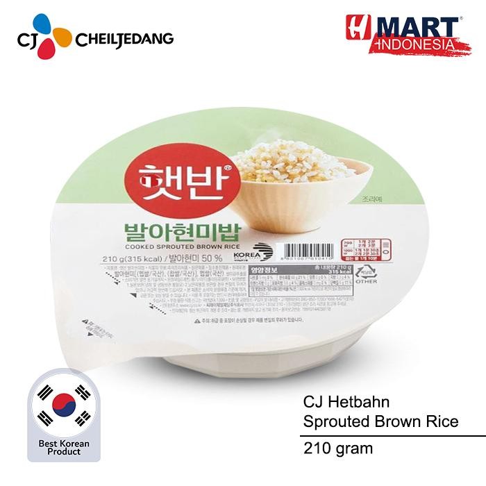 

PastikanDikirimLgsg- CJ Hetbahn Sprouted Brown Rice - Nasi Merah Bertunas Instan Korea 210g