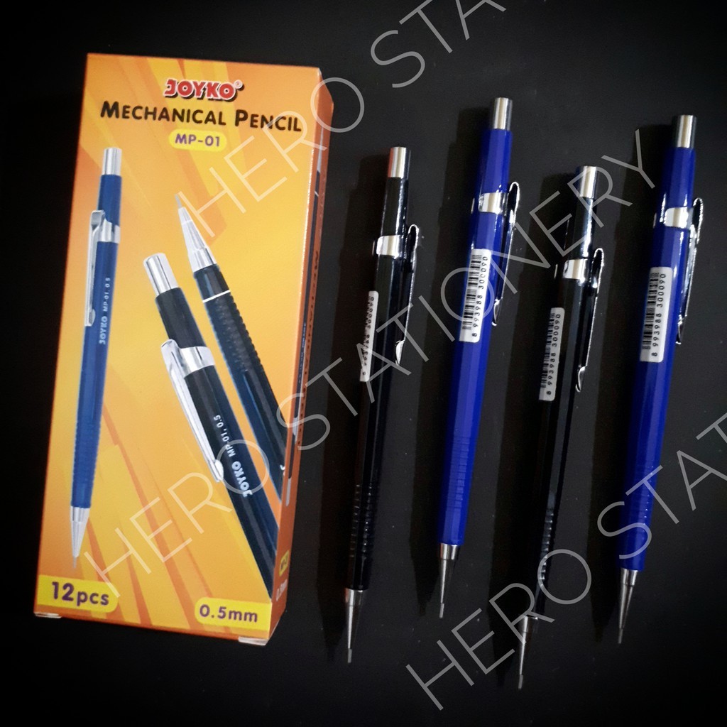 

Pensil mekanik metal tip model klasik 0.5 mm MP-01 . 12 unit
