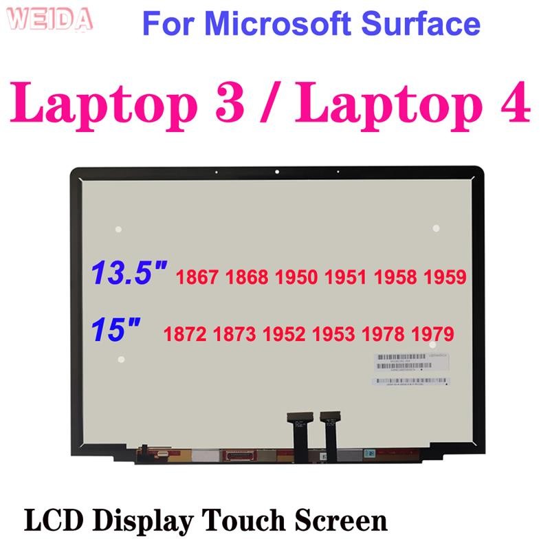 Top Original LCD 13.5" 15" For Microsoft Surface Laptop 3 Laptop 4 1867 1872 1950 1953 LCD Display T