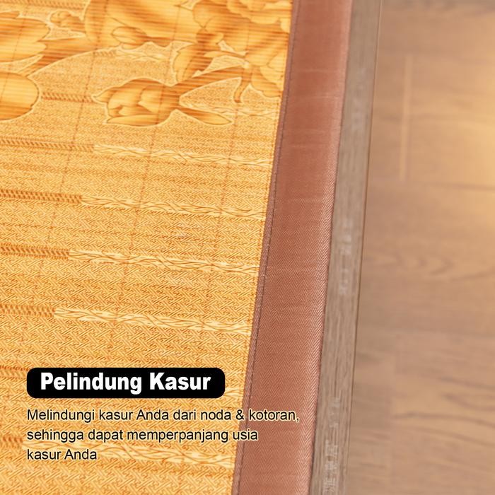Dekorqt- Tikar Bambu Lipat Premium / Tikar Bambu Premium Karpet Bambu Alas Lantai Halus Free