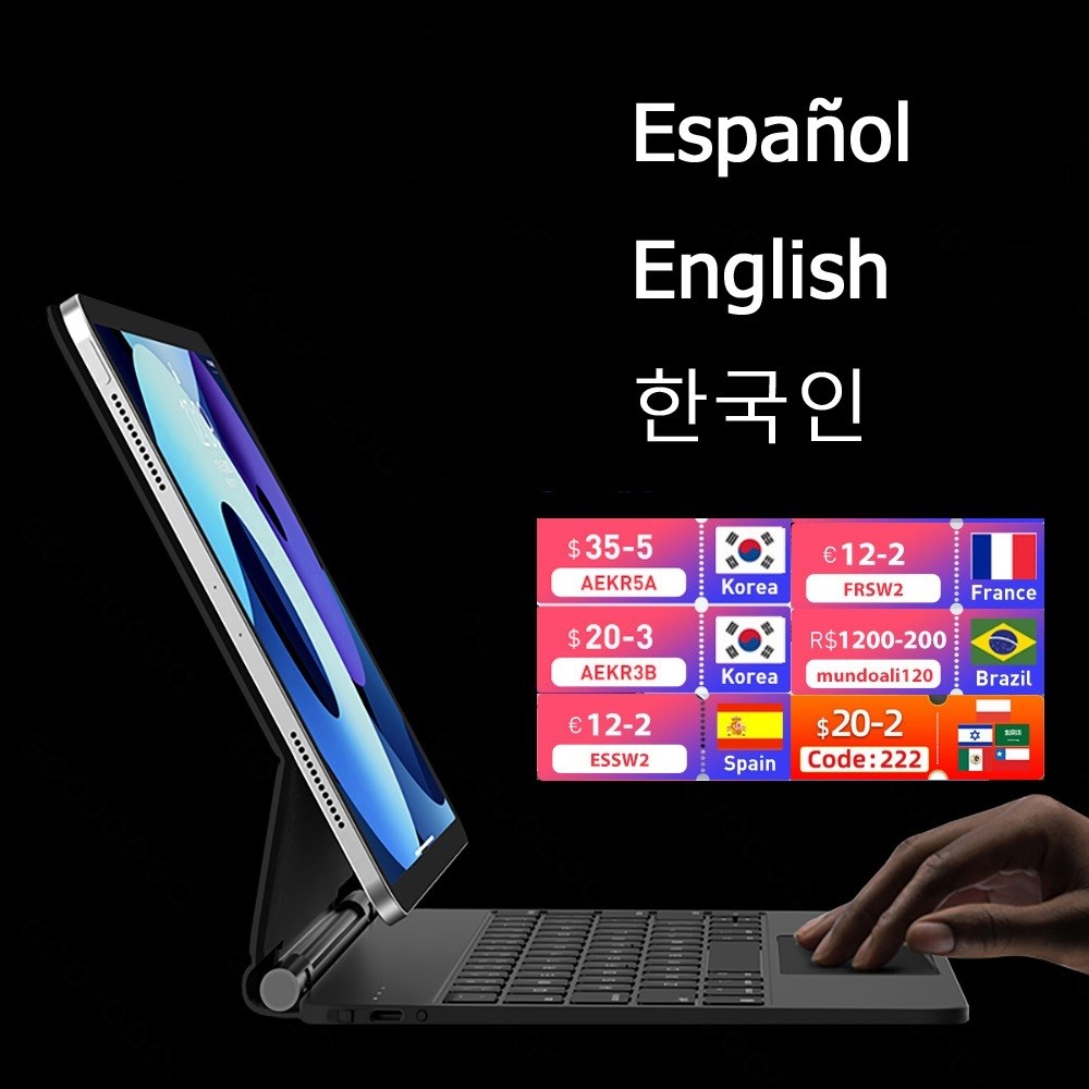 New For  Magic Keyboard Case For iPad Air 4 Air 5 iPad Pro 11 2021 - 2018 for iPad Pro 12 9 12.9 202