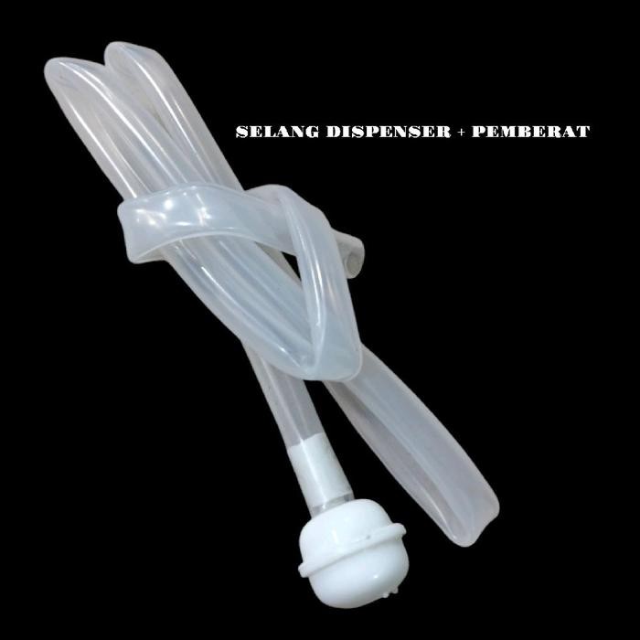 selang pompa galon bahan silicone selang pompa galon elektrik+pemberat plastik