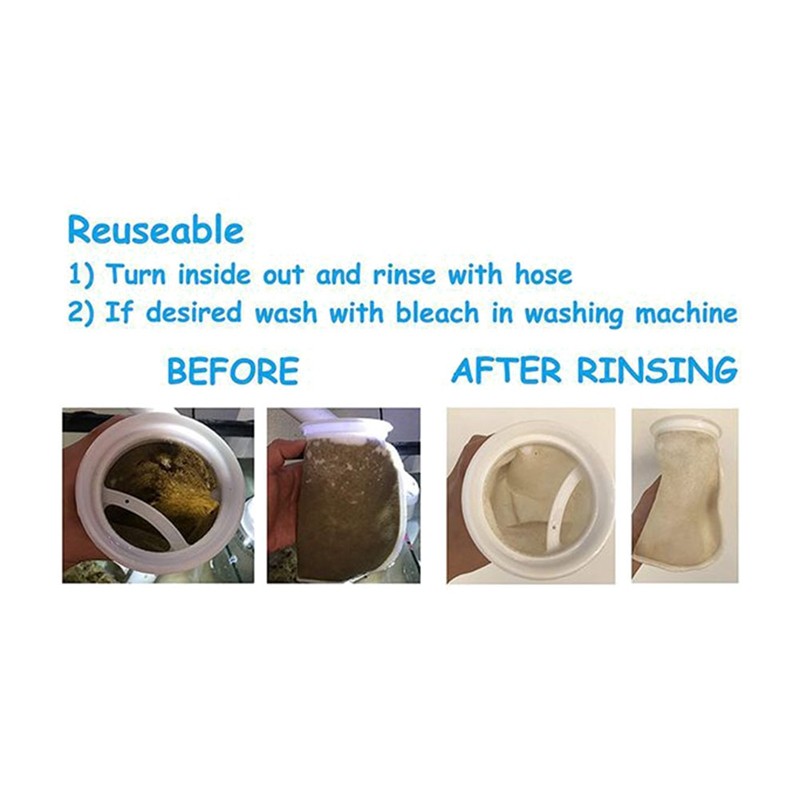 12 Packs Of Filter Socks, 200 Micrometres, For Fish Tank/Saline Aquarium, Pond, For Sump/Overflow