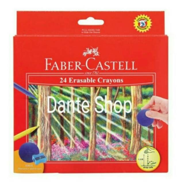 

Erasable Crayon Faber Castell 24 Warna - Krayon bisa dihapus