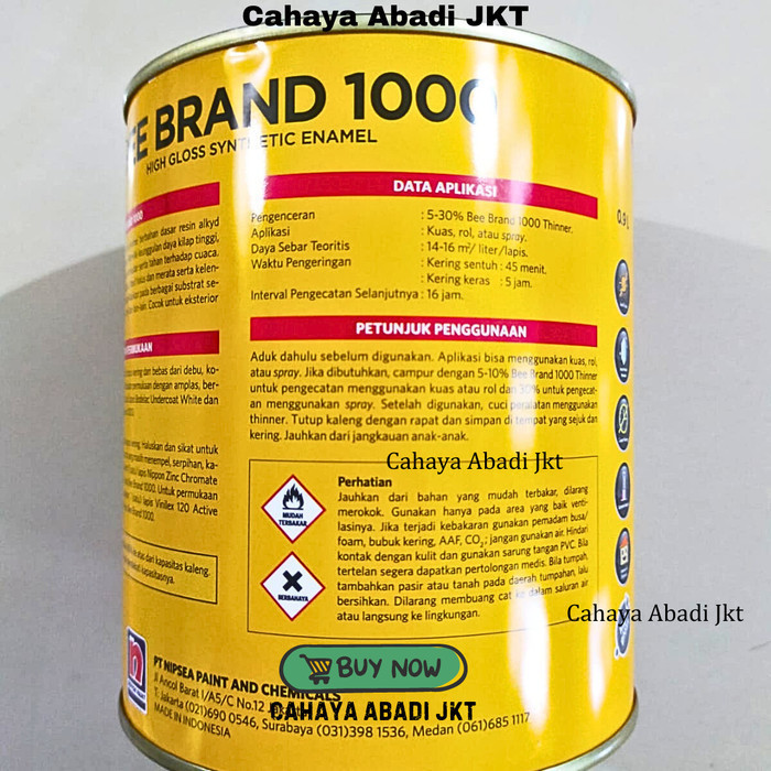 

Cat Kayu Dan Besi Brand 1 0,9ltr / Nippon Paint Brand 1 0,9 liter