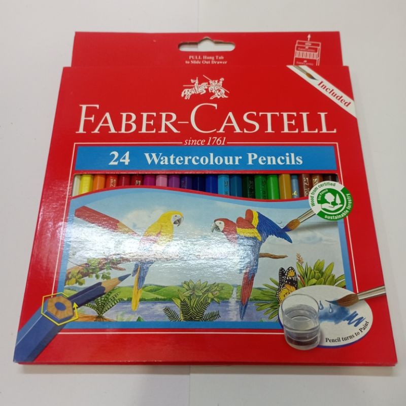 

PENSIL WARNA FABER CASTELL 24 WATER COLOUR / pcs