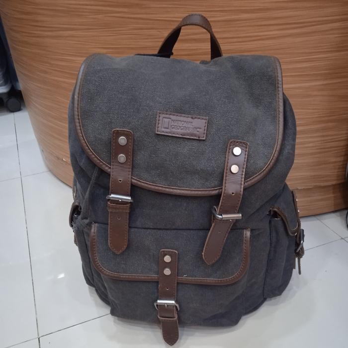 tas ransel canvas National Geographic original authentic