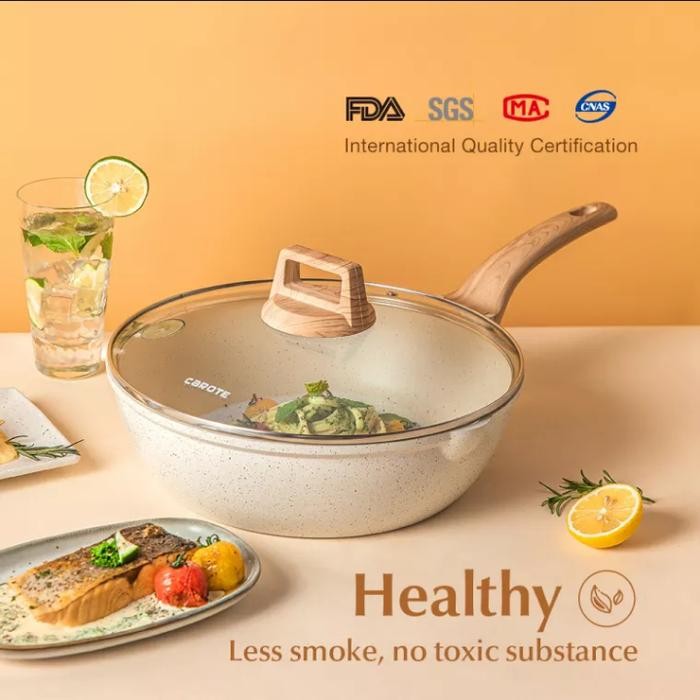 Carote Deep Fry Pan Ice Cream 28 cm plus tutup