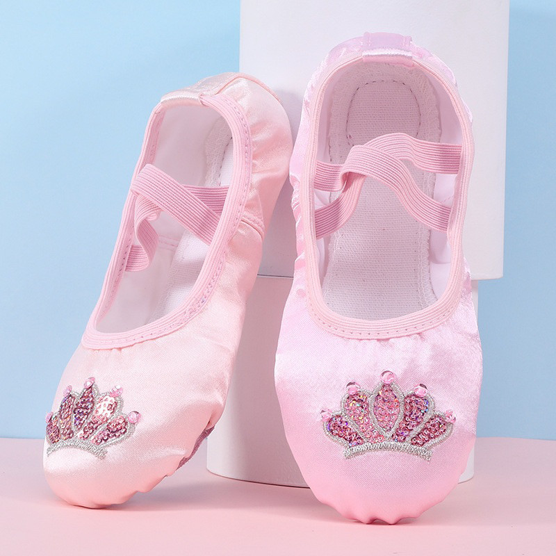 [Mr.Gabor] Sepatu balet pita mahkota manik pum / ballerina shoes