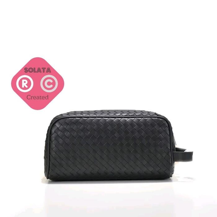 POUCH BAG KULIT PRIA WANITA - HAND BAG POUCH - BOBOT