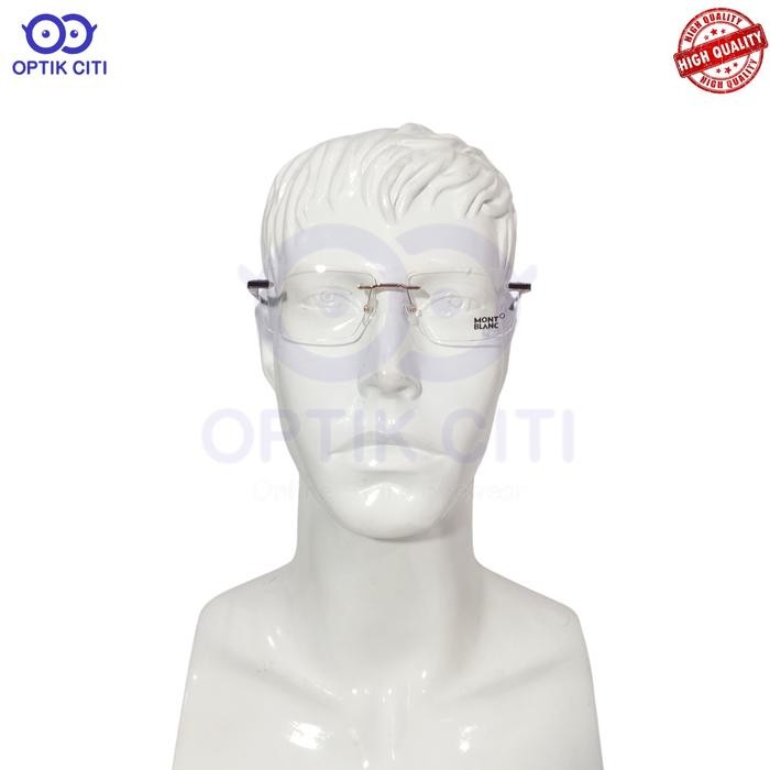 Frame Kacamata pria rimless bor montblank 88137 grade original