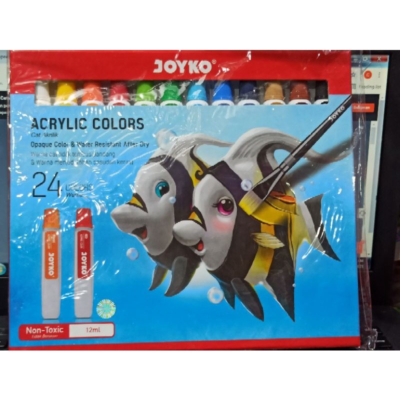 

Cat acrylic 24 warna 12 ml