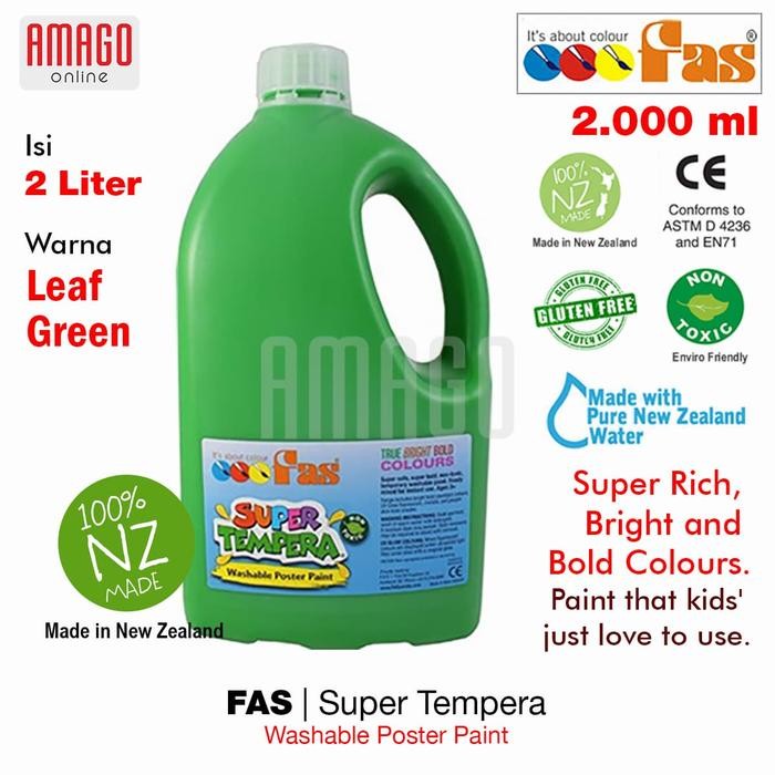 

FAS - SUPER TEMPERA - POSTER PAINT - 2 LITERS - LEAF GREEN - 068