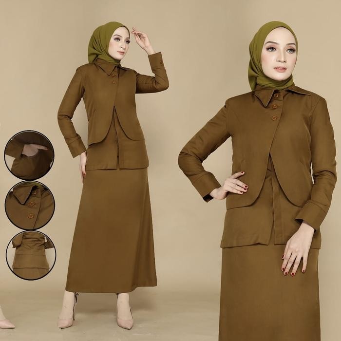 TERLARIS blazer Pemda seragam khaki seragam dinas Pemda baju Pemda asn baju pns READY STOCK