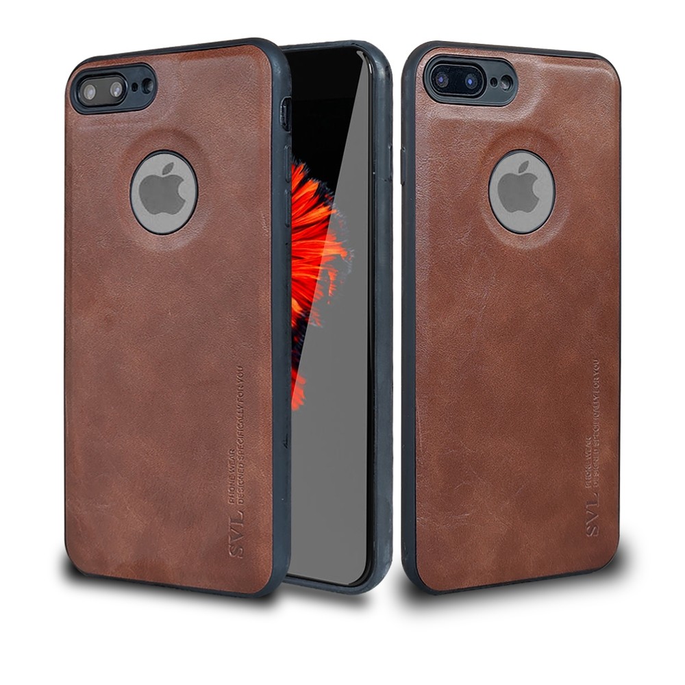 [ CUCI GUDANG ] Casing Hp Iphone 7  Plus Case SVL Leather Casing Slim Softcase Kulit