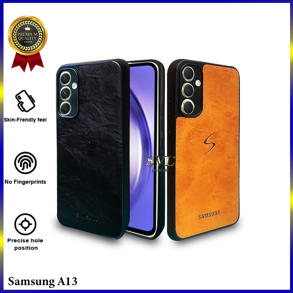 [ CUCI GUDANG ] Casing Hp Samsung A13 5G  Premium Leather Case Softcase Casing Kulit Slim Cover