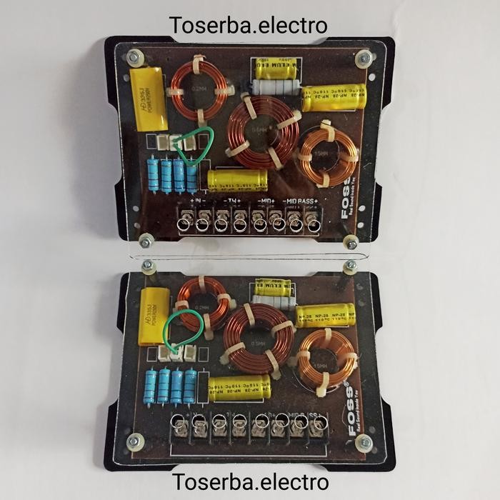 Crossover pasif 3way murni Midbass Midrange Tweeter Foss Genetic audio mobil