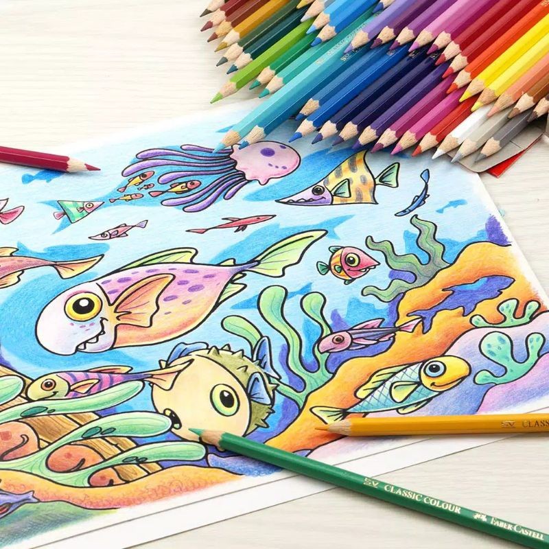 

Pensil Warna Classic 48 Warna Faber Castell FREE SERUTAN
