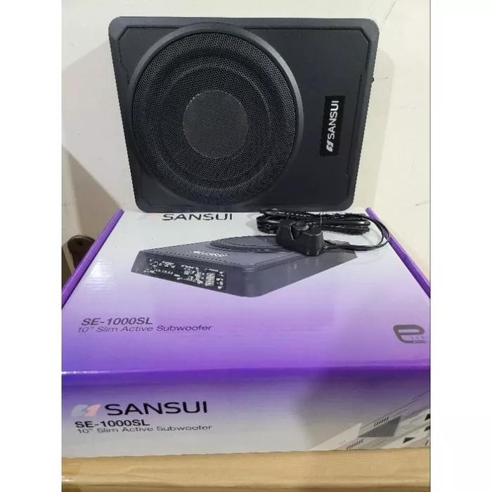subwoofer kolong jok slim sansui SA FA 1100 mobil mobilio