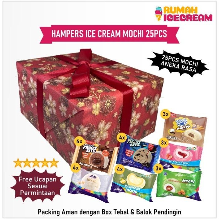 

BARANG TERLARIS Hampers Ice Cream Mochi Aneka Rasa 25pcs