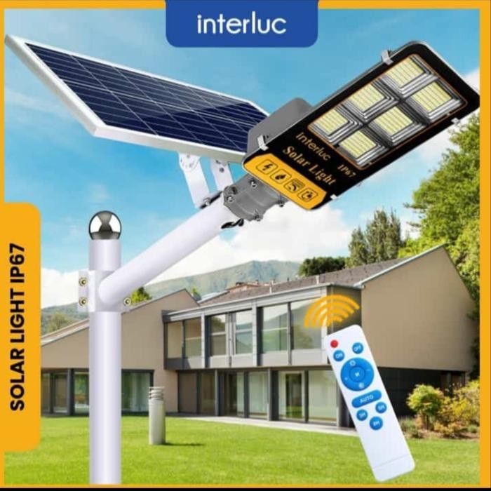 Lampu Jalan LED PJU Solar Panel Cell Interluc 300 Watt 300Watt 300 W