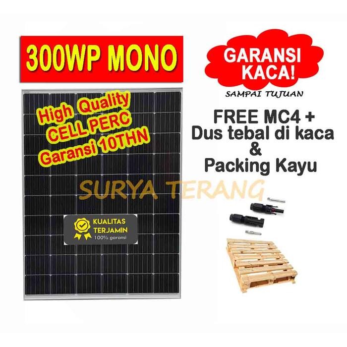 Solar Panel Surya 300wp Mono Solar Cell 300wp Mono Free Packing Kayu
