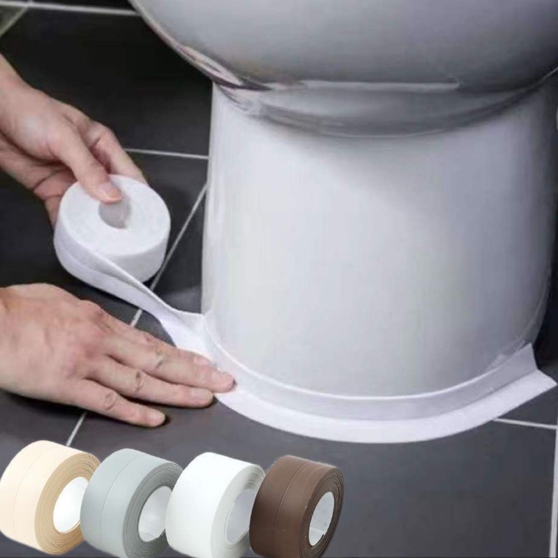 

Waterproof Wall Tape Bathroom Kitchen Adhesive Tape Contour Tapes Cardboard Sealing Strip Bathroom
