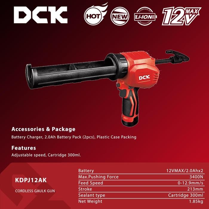 Ready Caulking Gun Cordless Dck