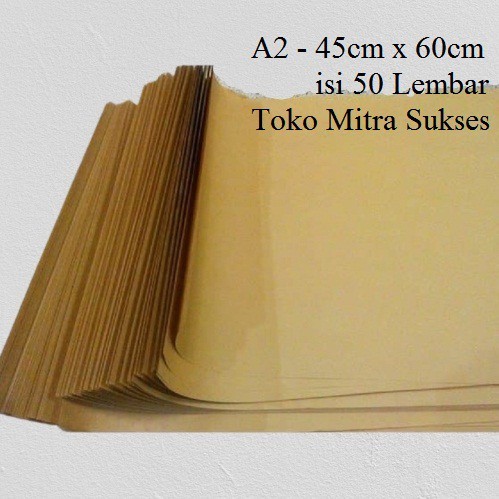 

50 Lembar Kertas Samson Kraft 80gram A2 - 45cm x 60cm
