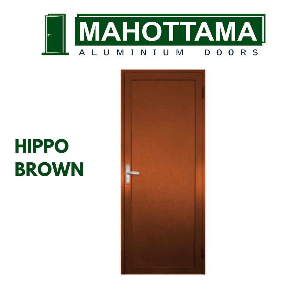 MAHOTTAMA - Pintu Rumah Aluminium Kamar Mandi / Tidur / Gudang 80 x 200cm Kusen EQUADOOR-08