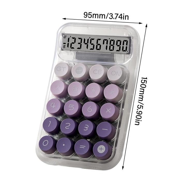 

GotSeef Kalkulator KC - 819 KINCIZEN Mini Transparan Kecil Siswa Komputer Matematika Hitung 10 digit