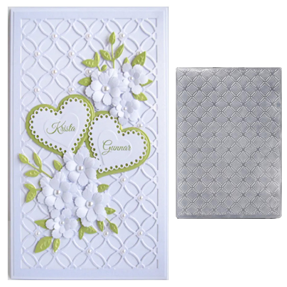 

3D Embossing Folders Flower Plastic Material For Handmade Paper Card Photo Album Scrapbooking