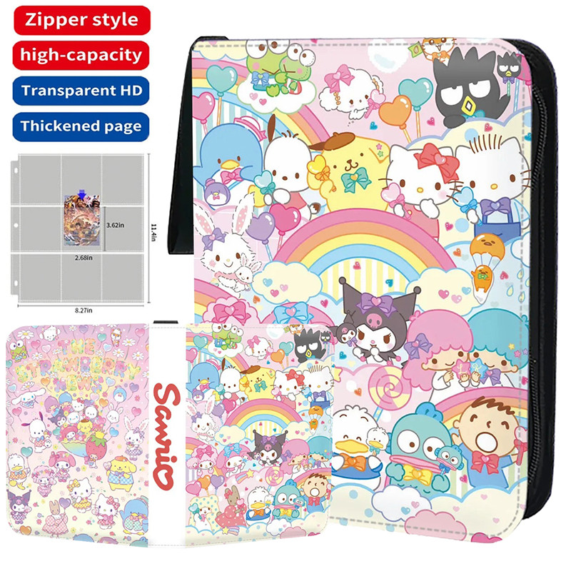 

Sanrio Cards Binder 4/9 Pocket Trading Card Holder Collector Anime Card Album With 50 Inner Pages