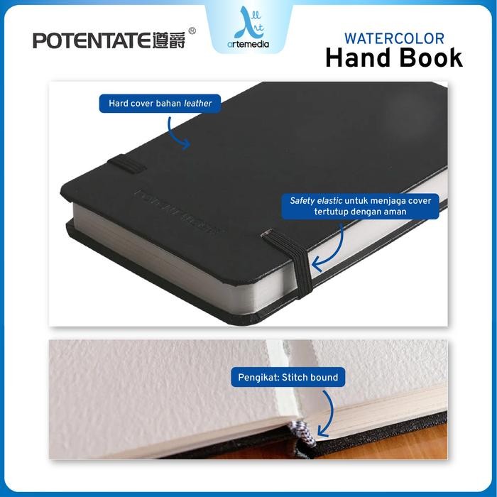 

Potentate Watercolor Paper Handbook Hard Cover Kertas Cat Air #Gratisongkir