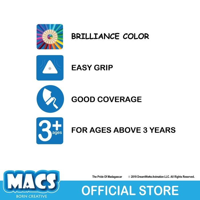 

Macs Pensil Warna 24 Colors Madagascar #Gratisongkir