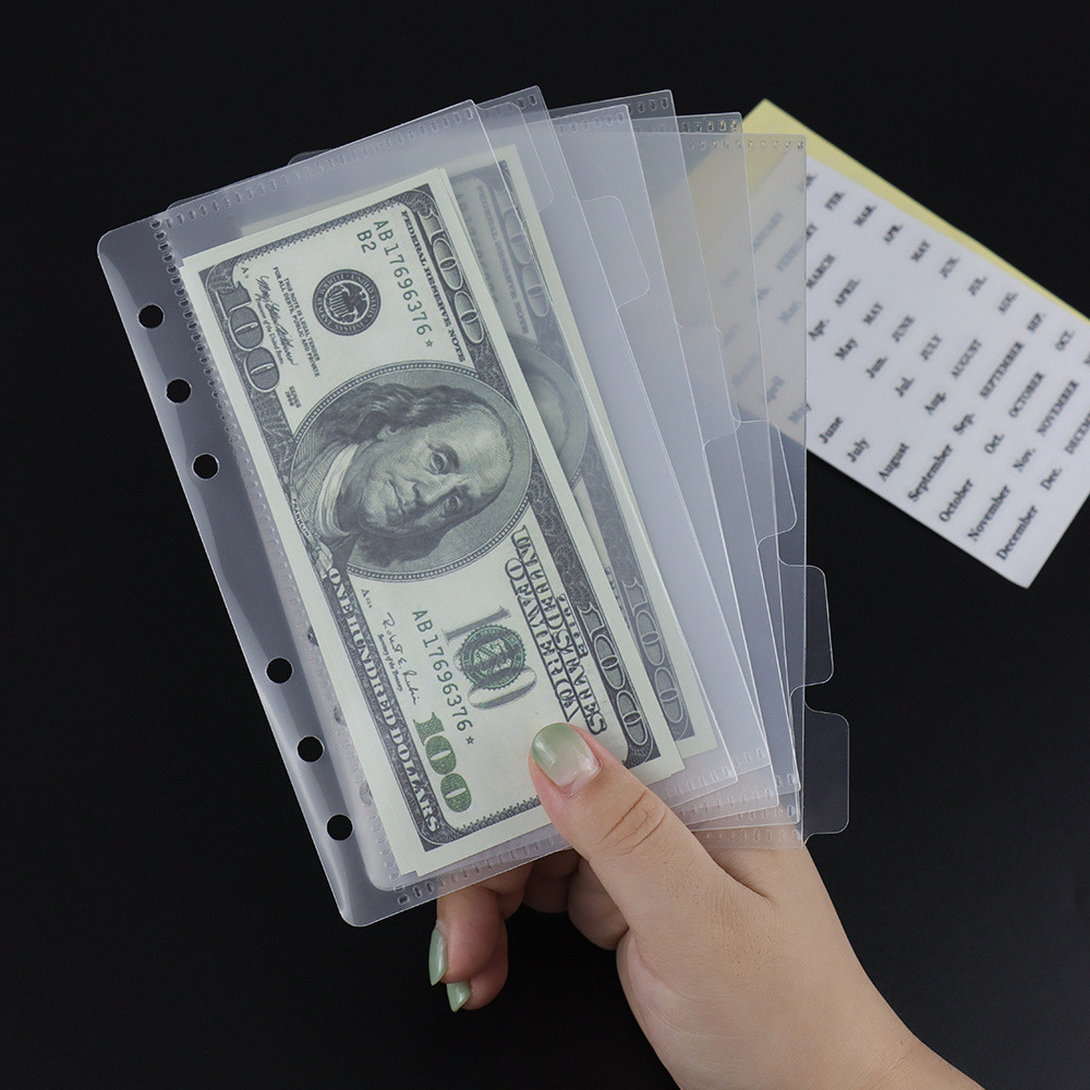 

A5 A6 A7Binder Pockets Binder Folders For Notebook Divider Page Waterproof Pvc Leaf Document Filing