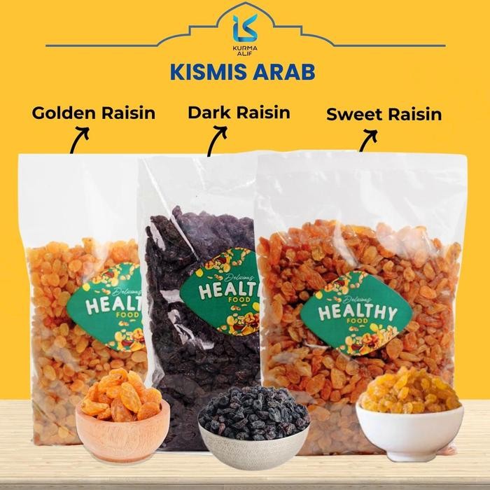 

Kismis Arab 1 Kg Raisin Oleh Oleh Haji Umroh Kismis Asam Manis Mutiara Manis Kismis Hitam