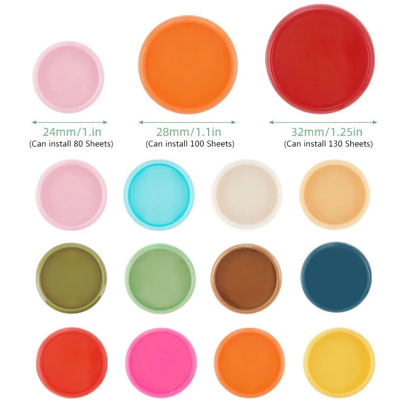 

30Pcs 24Mm 28Mm 32Mm Discbound Binding Ring Suitable For Loose Leaf Notepad Planner Diary Book Photo