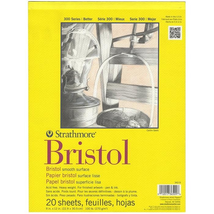 

Strathmore 300 Series Bristol 9" X 12" Smooth - 20 Sheets #Gratisongkir
