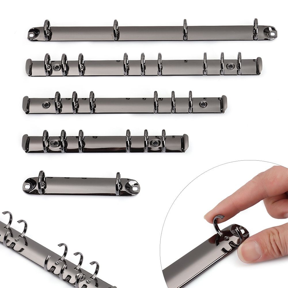 

Stationery Colorful Refillable Notepad Diy Metal Notebook Binding Hoops Ring Binder Loose-Leaf File