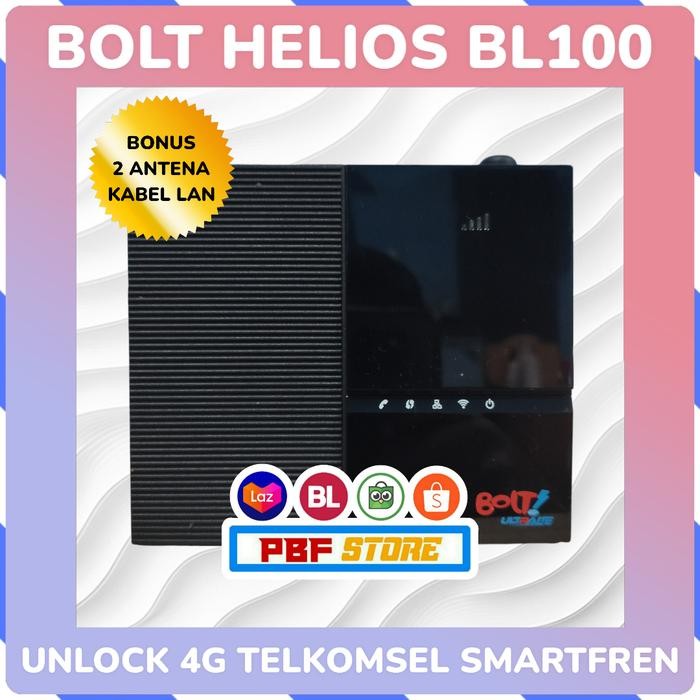 JTTOP" MODEM WIFI BOLT BL100 BOLT HELIOS UNLOCK 4G TELKOMSEL SMARTFREN BYU KONDISI NORMAL