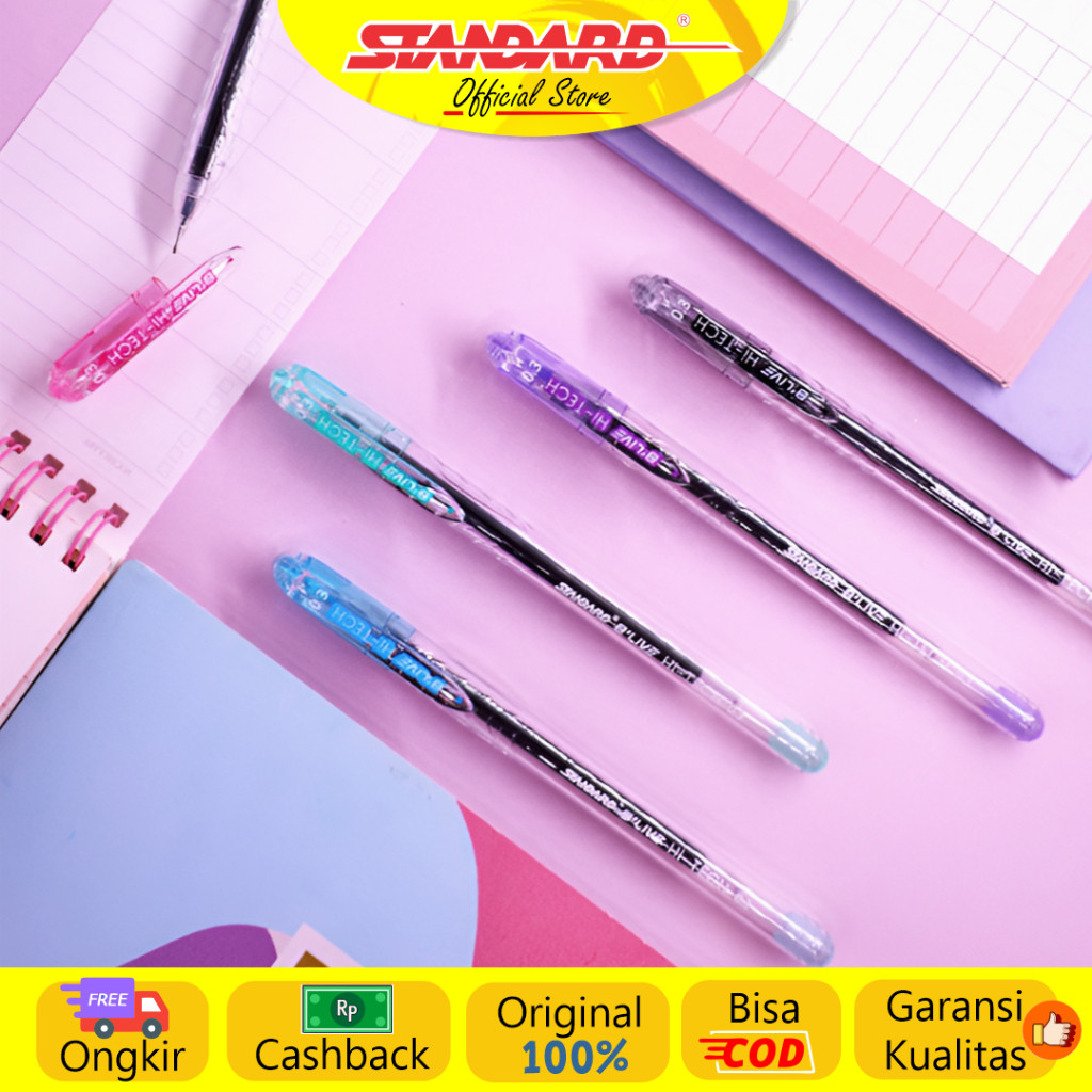 

Standard - Pulpen Blive Hi -Tech 0.3 Gel / Lusin ( Alat Tulis / Pen / Ballpoint / Pena )
