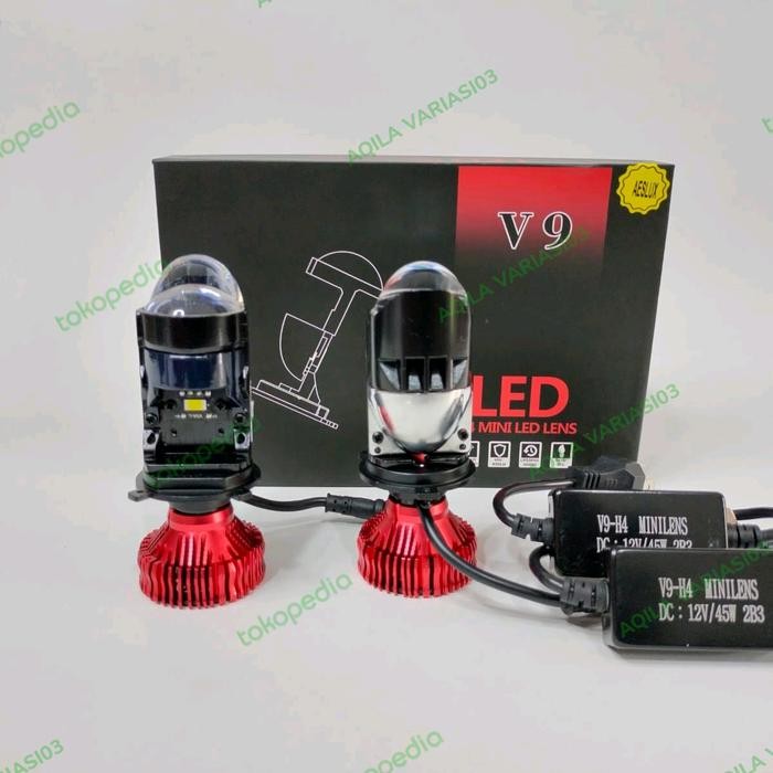 V9 aeslux lampu utama v9 aeslux H4 Mini projector