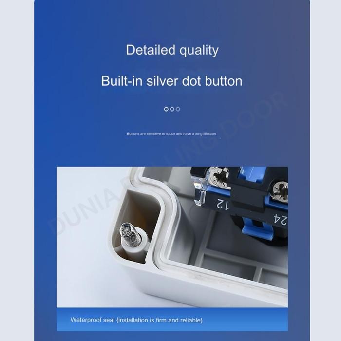 4 BUTTON - PREMIUM PUSH BUTTON SWITCH BOX WATERPROOF/ 4 TOMBOL PUSH BUTTON PINTU TAHAN AIR / TOMBOL