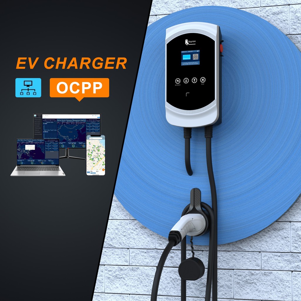 BEST SELLER feyree OCPP1.6 AC EV Charger 220V/380V Smart Wallbox AC Charging EV Charger with 4G Netw