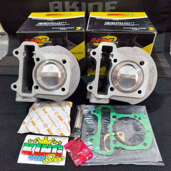 BLOK SEHER HM 1 BLOK SET BORE UP 53mm & 54,5 mm BUAT HONDA BEAT ESP / SCOOPY ESP / VARIO 110 ESP /