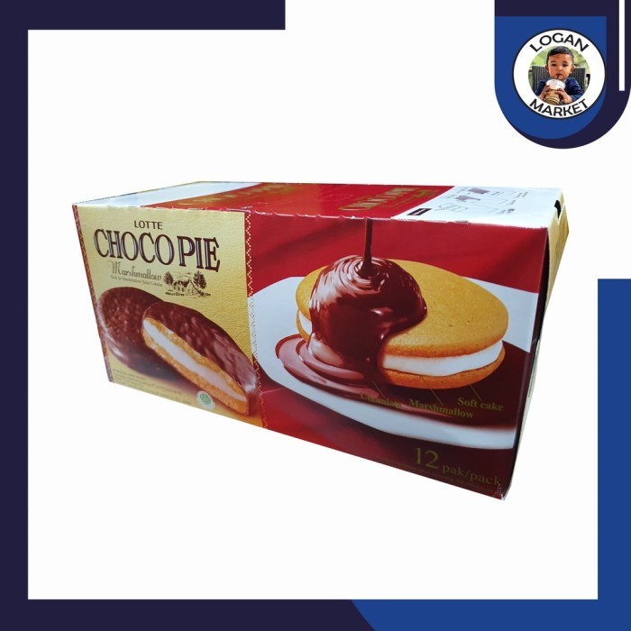 

PastikanTerjaminMutunya- Lotte Pie Chocopie Isi 12 Pcs 12Pcs Varian Coklat n Keju