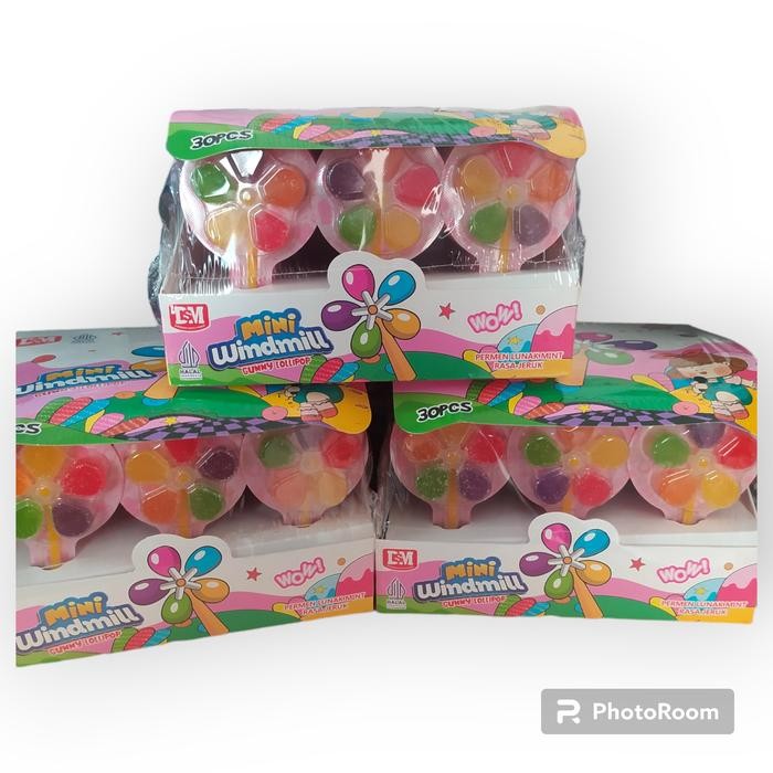 

PastikanTerjaminMutunya- Permen Kipas Mini Windmill @30 pcs - Permen ngipas lunak