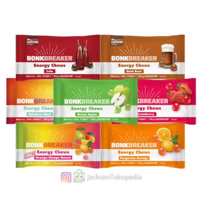 

PastikanTerjaminMutunya- Bonk Breaker Energy Chew + Electrolyte Semua Rasa / Hydration Electrolytes Not Gel